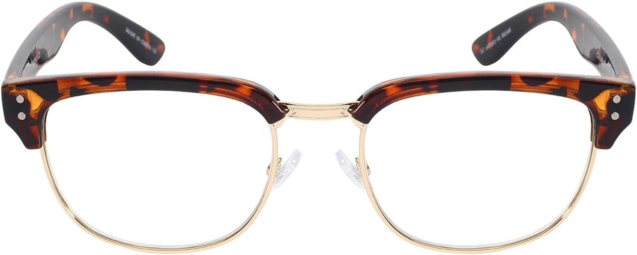 Edge I-Wear Retro Semi-Rimless Horned Rim lectores para hombres SOHO mujeres gafas de lectura E41034