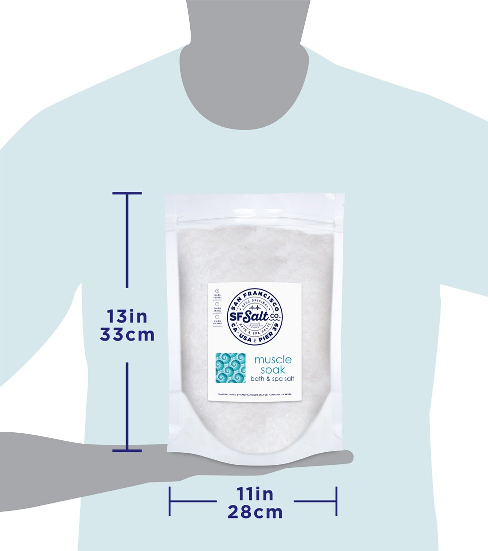 Sales de baño Muscle Soak – Bolsa a granel de 10 libras por San Francisco Salt Company