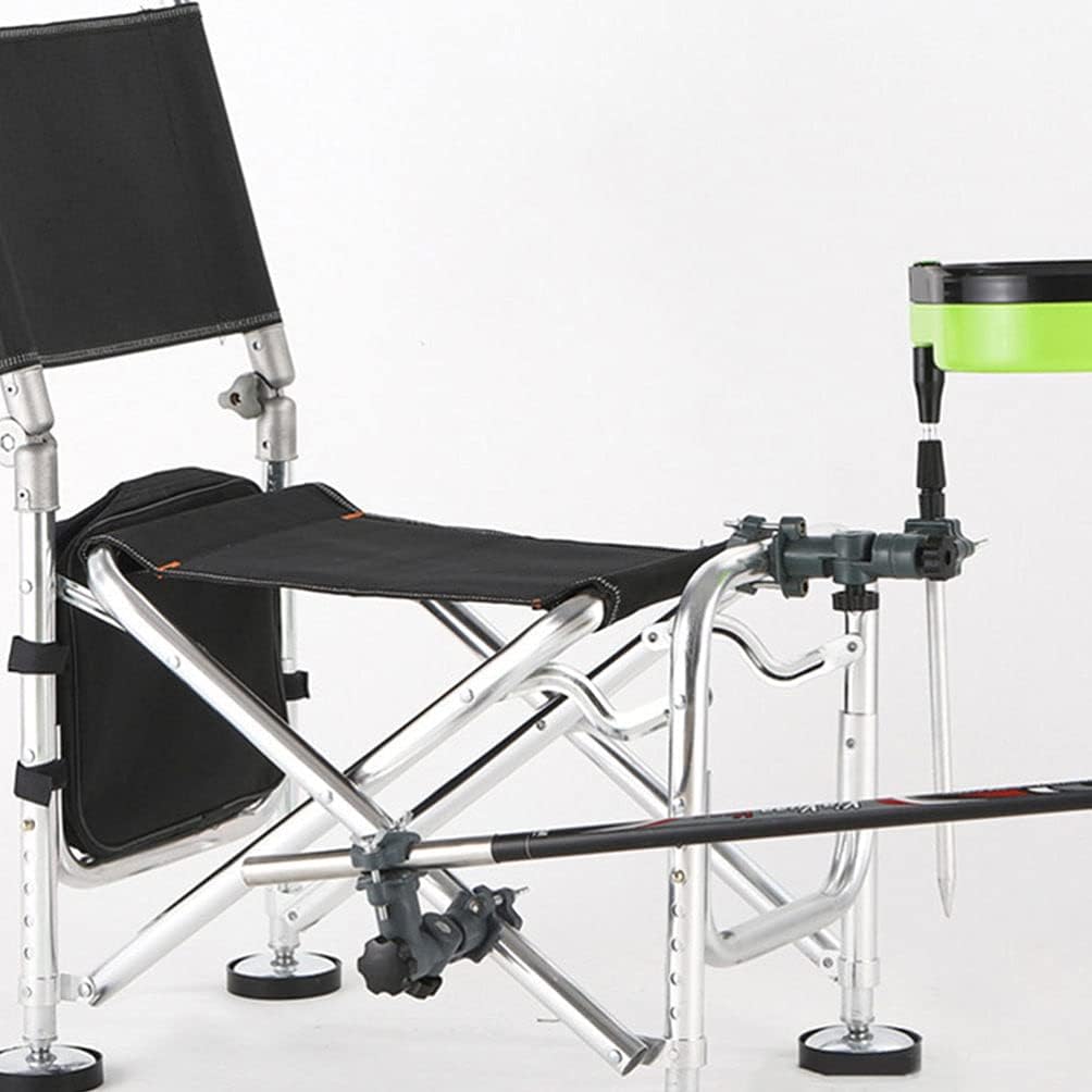 GANAZONO Soporte giratorio para silla de pesca, soporte de paraguas de pesca resistente, soporte de sombrilla de playa, soporte de paraguas de