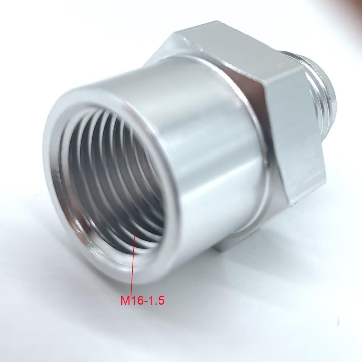 TBIVortec 87-98 Truck 6AN Male Flare Supply Alimentación Adaptador de línea de combustible para hembra M16-1.5 Oring Dirección asistida y adaptador