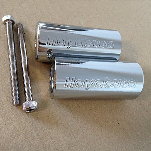 HONGK – Extremos de barra de palanquilla de 3 pulgadas de largo compatibles con Suzuki Hayabusa Gsxr1300 1999-2014 cromado B01C0SYXDY