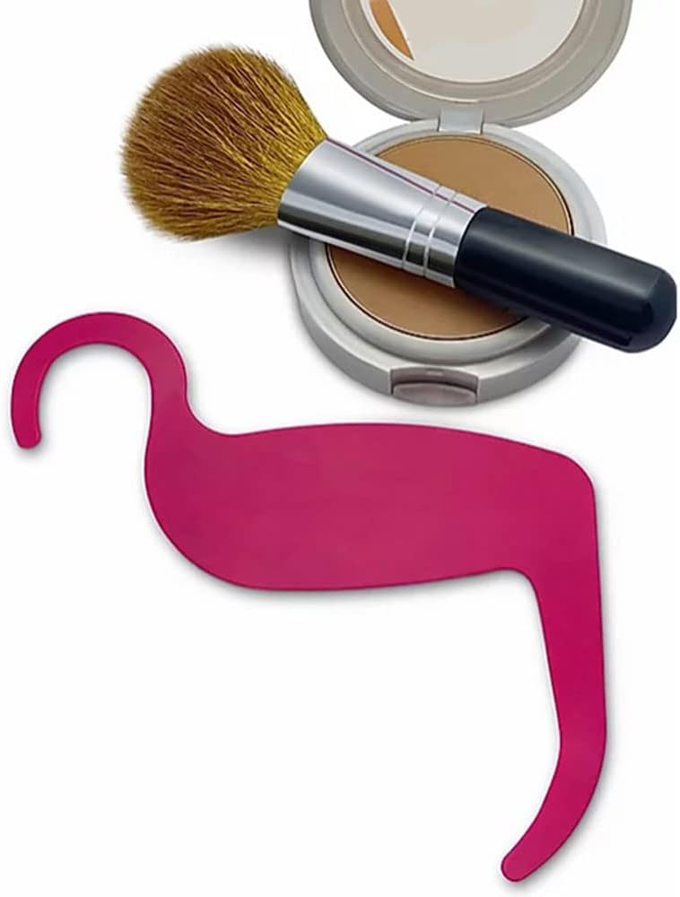 2 plantillas para maquillaje de curva de contorno, plantillas para juego de brochas de maquillaje, plantillas de maquillaje de cara, plantillas de