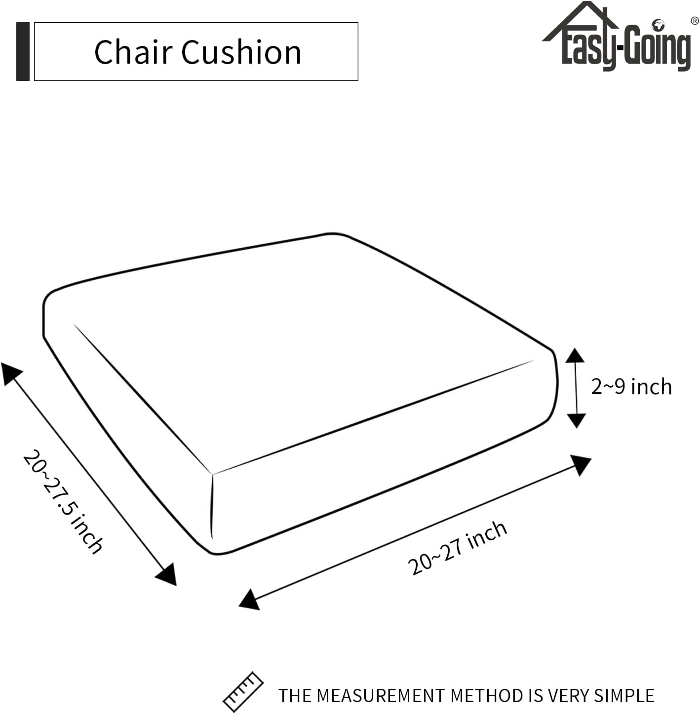 Easy-Going Fundas de cojín de vellón para asiento de sofá, funda de cojín suave y elástica para niños, mascotas (cojín de silla, azul marino)