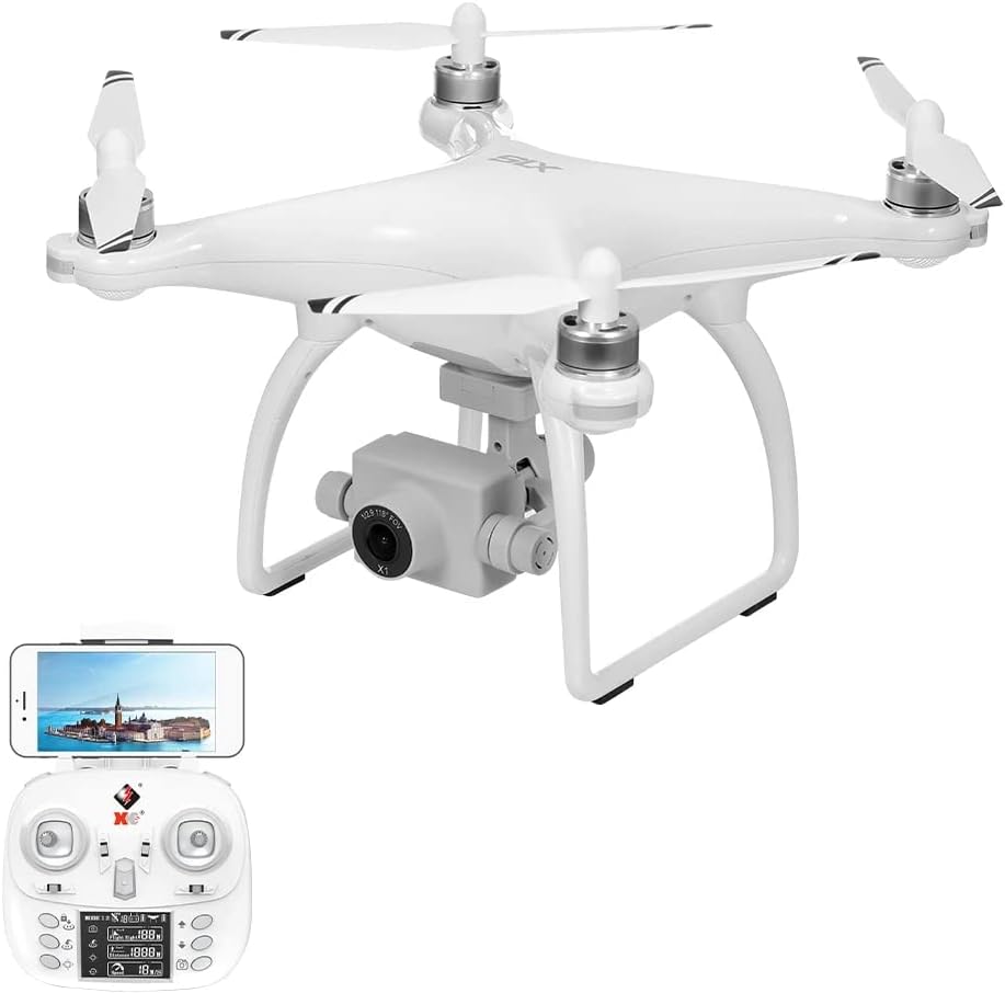 WLtoys Helicóptero RC de alta velocidad X1S Drone con cámara 4K HD de 2 ejes cardán autoestabilizador 5G Wifi FPV GPS Brushsss RC Quadcopter VS X1