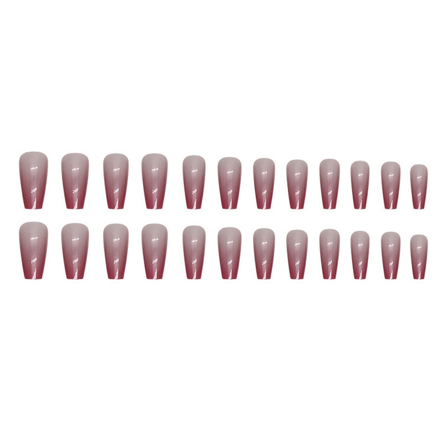 Uñas postizas francesas largas a presión con diseño de aurora cromada, uñas postizas adhesivas de color rosa francés, con espejo, brillantes, uñas