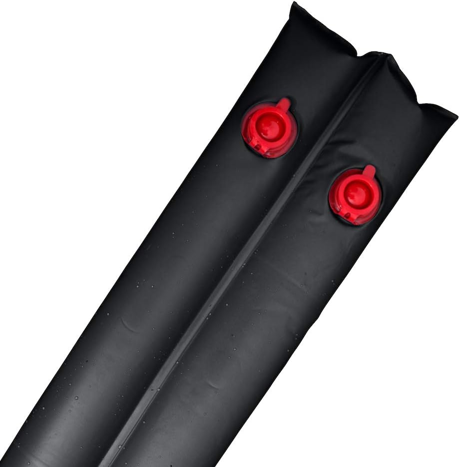 Robelle Deluxe 0,03 lbs. Tubo de agua cámara doble azul invierno para cubiertas de piscina 8 pies., Negro
