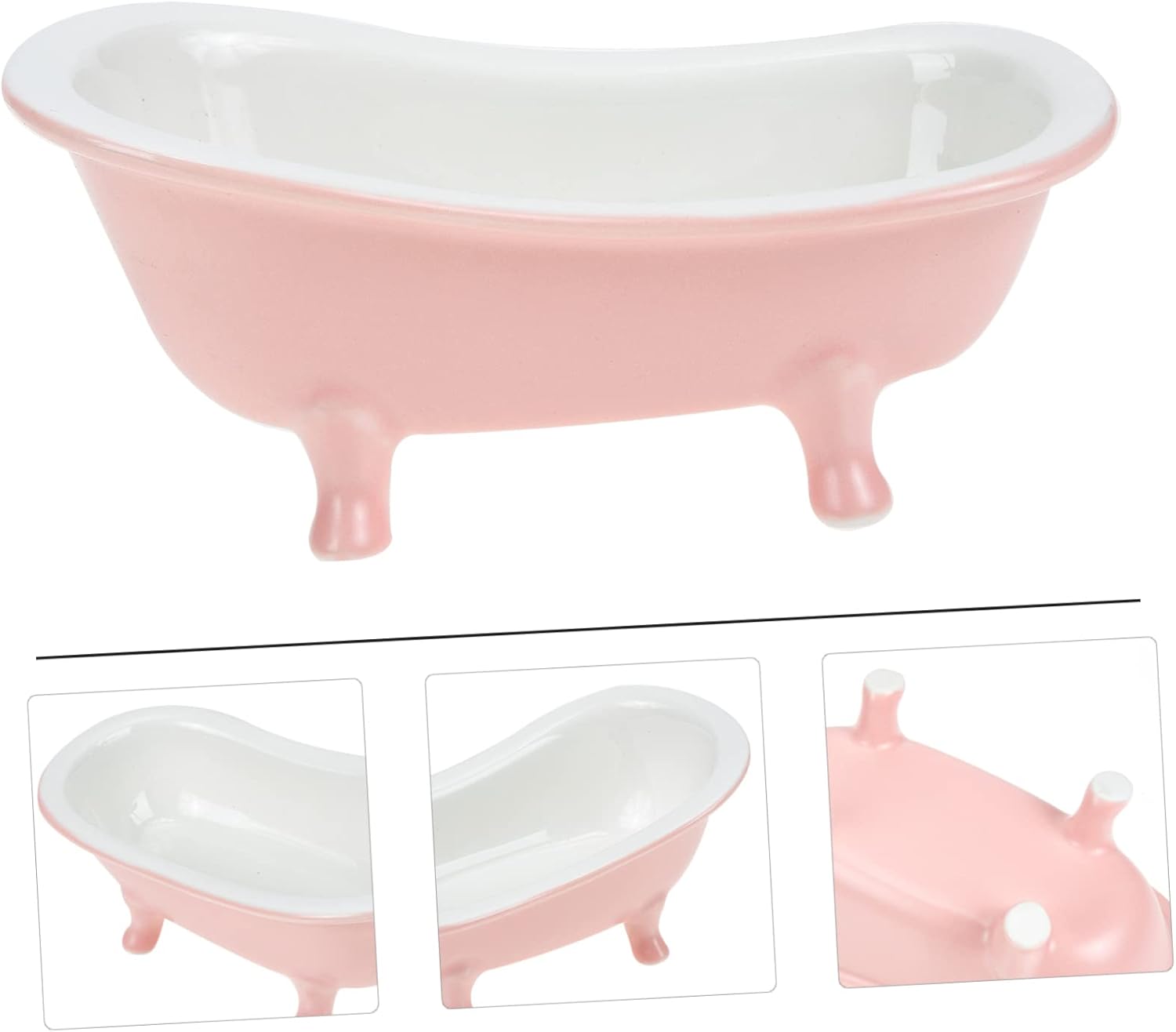 Macetas suculentas para plantas de interior, decoración de aparador, maceta de bañera, contenedor de plantación, maceta con patas de garra, maceta
