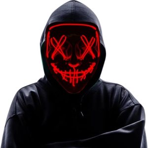 Máscara de baile callejero Máscara de juego Máscara de Halloween Máscara de brillo Máscara de fuego fantasma Máscara LED Máscara de baile callejero Máscara de juego Máscara de Halloween Máscara de brillo Máscara de fuego fantasma Máscara LED