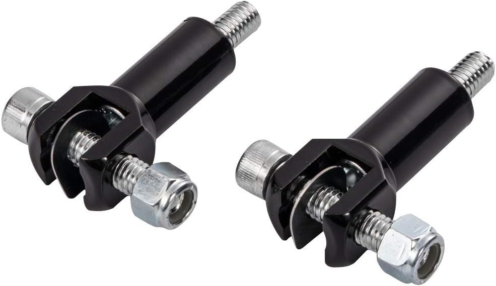 Pasador de pie de pasajero Soportes Soportes Kits de horquilla para Harley Davidson Softail 2000-2006 (negro)