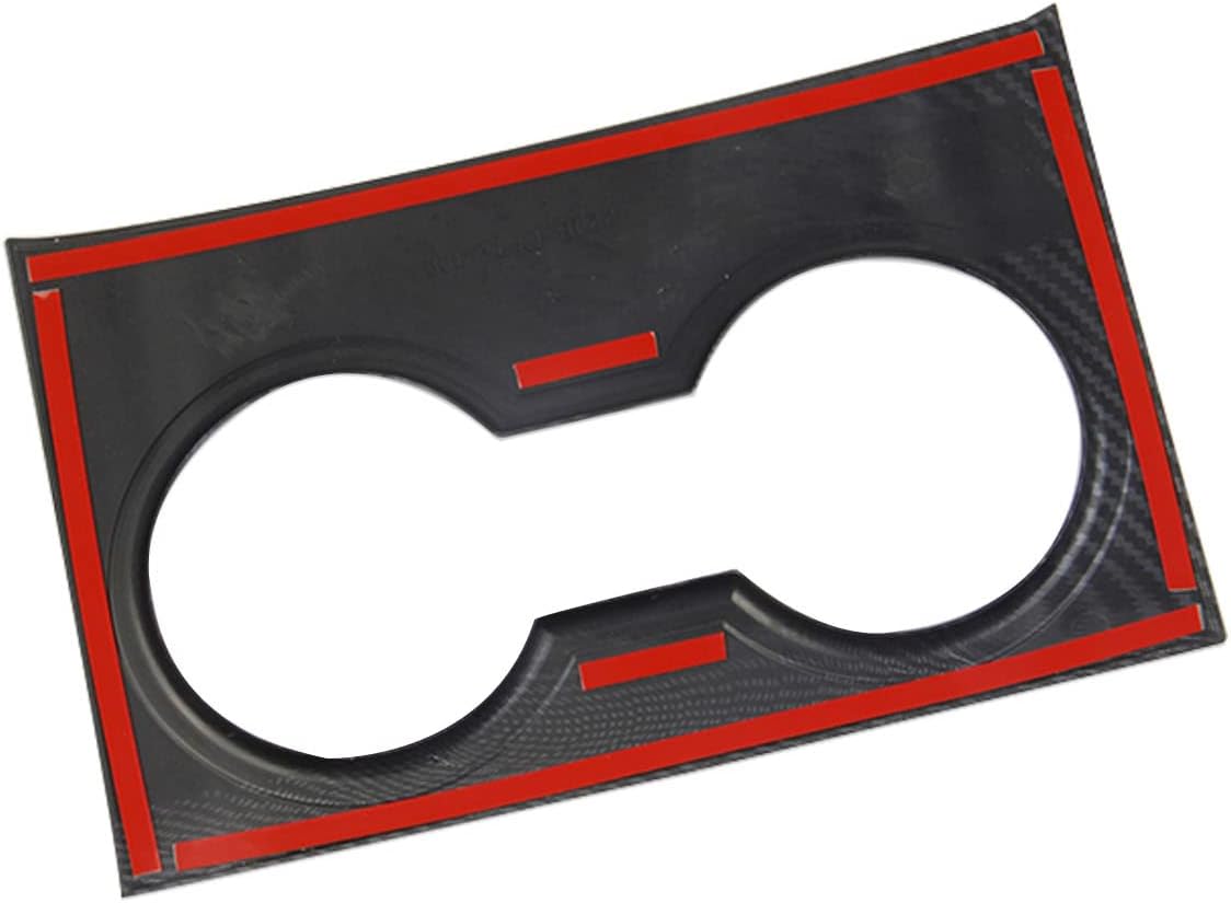Accesorios de fibra de carbono para portavasos, cubierta de panel, accesorios para Chevy Tahoe Suburban 2021-2023