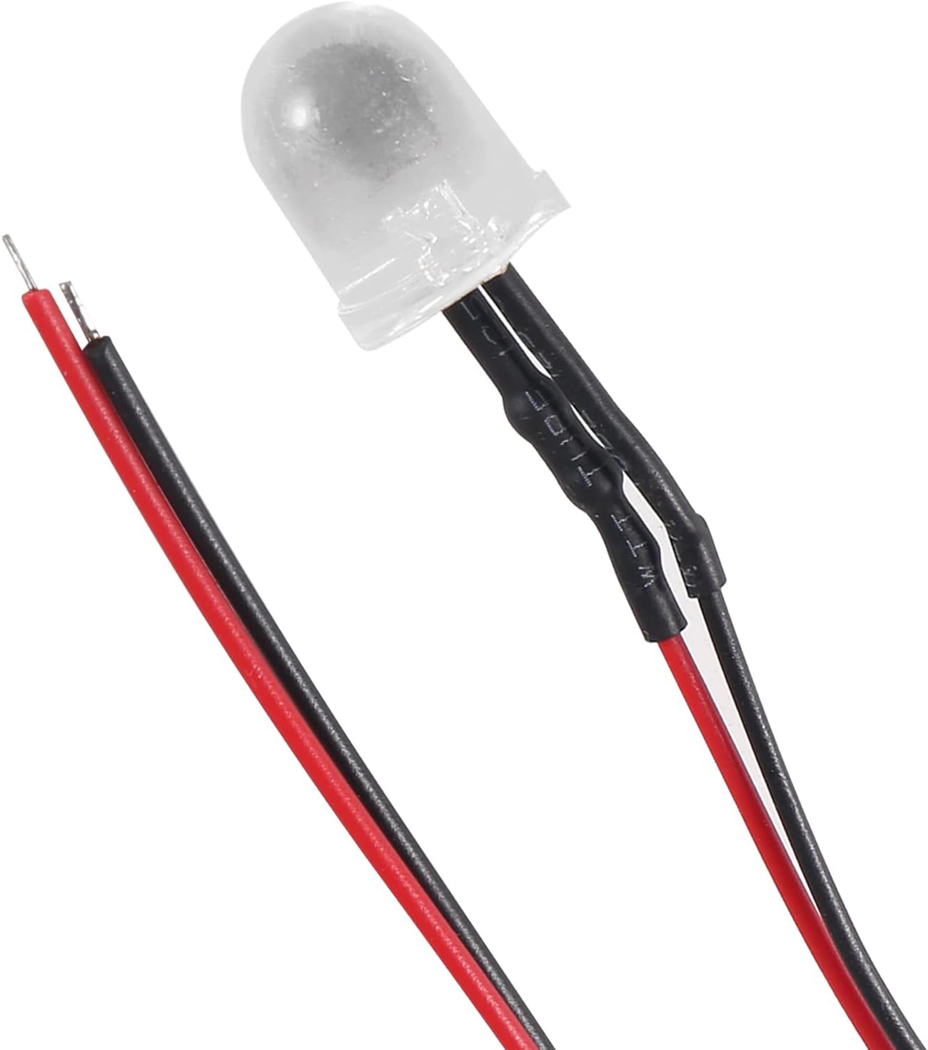 30 unidades de diodos emisores de luces LED de 0.394 pulgadas preconectados CC 12 V color verde LED ultra brillantes diodos emisores de luz LED luz