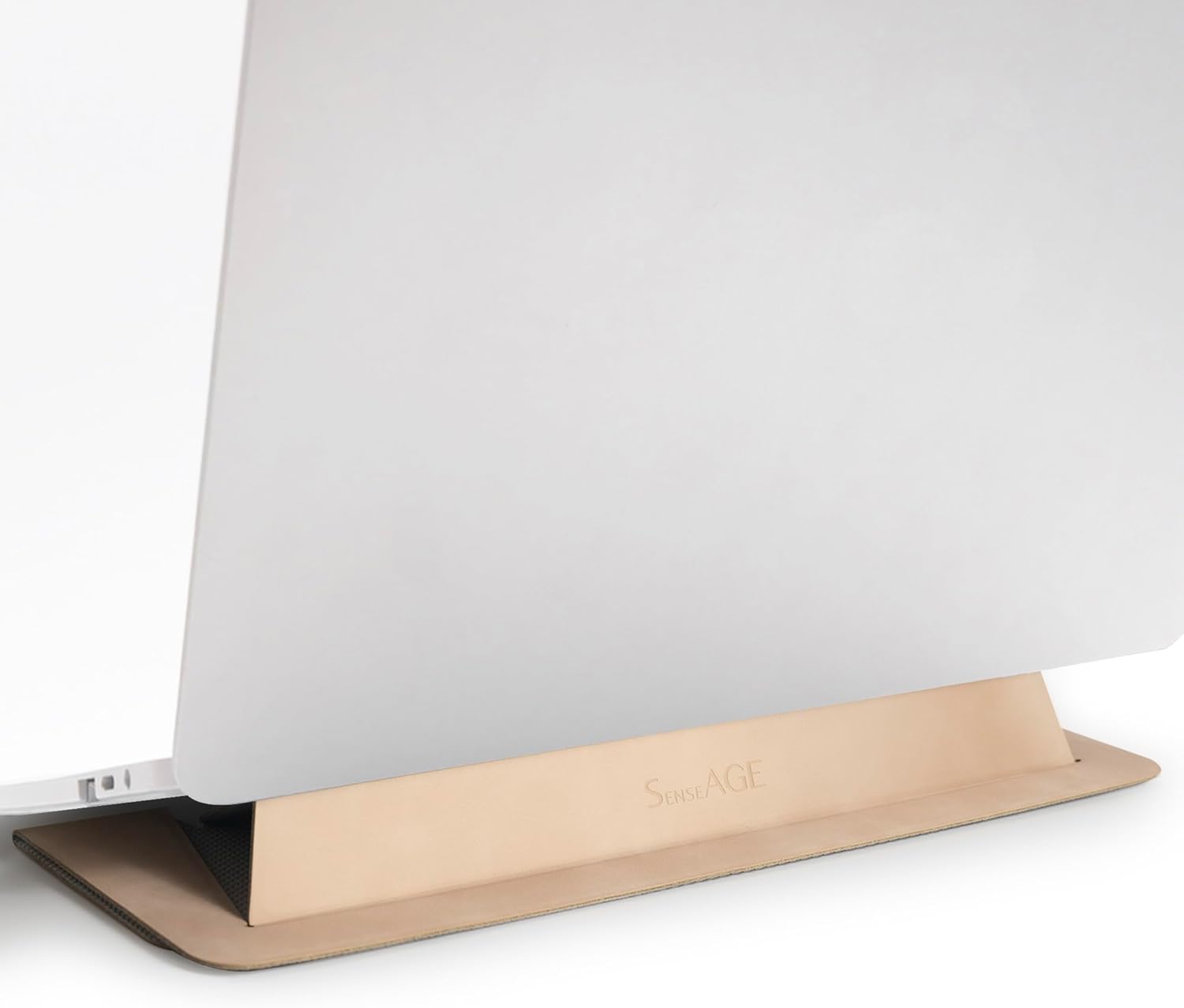 SenseAGE Soporte plano, portátil y plegable, soporte ligero para computadora portátil, soporte ergonómico antideslizante para computadora portátil