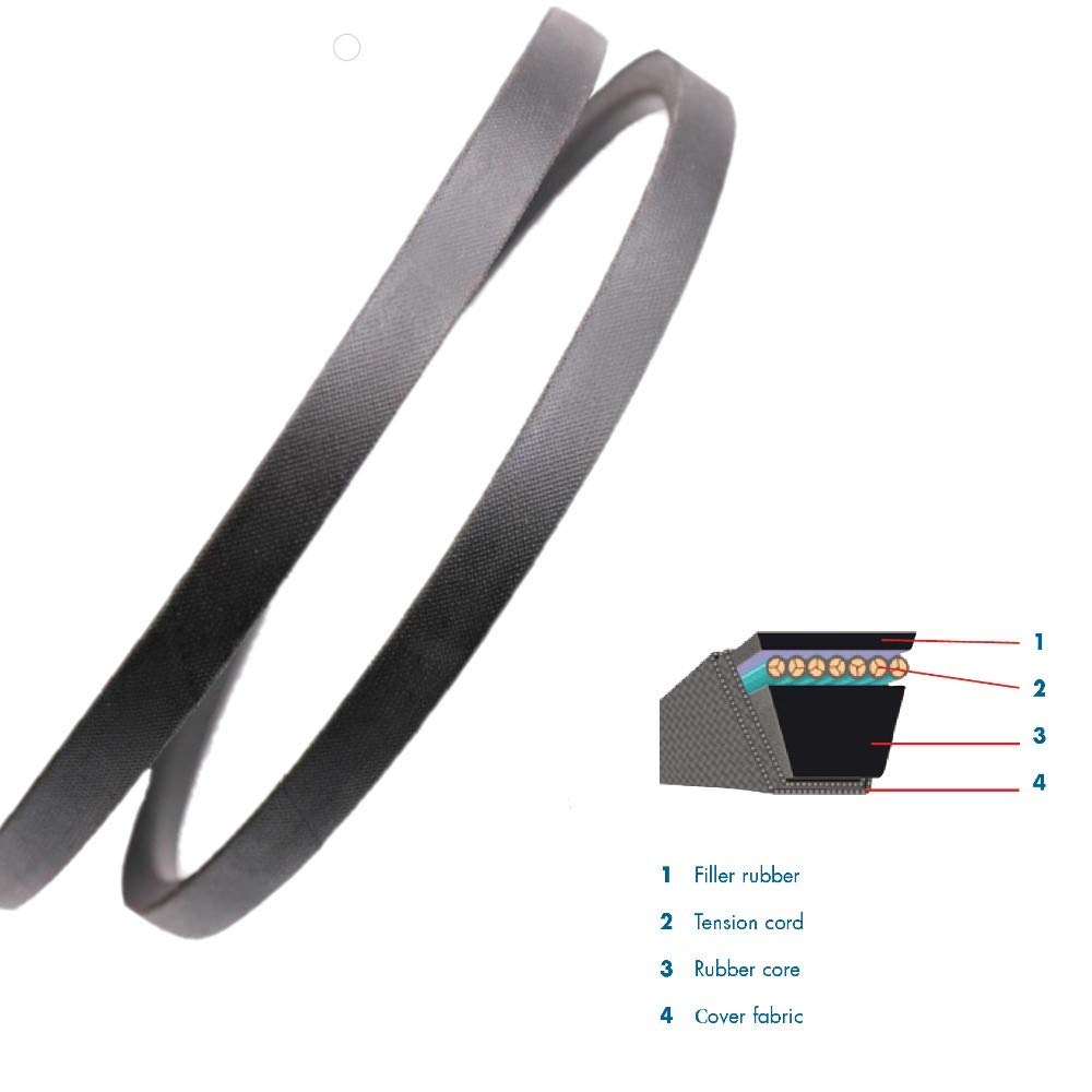 Cinturón de cubierta de tractor para cortacésped de 58 x 96 pulgadas, repuesto para cortacéspedes JD TCU34218 661R QuikTrak con cubierta de 61