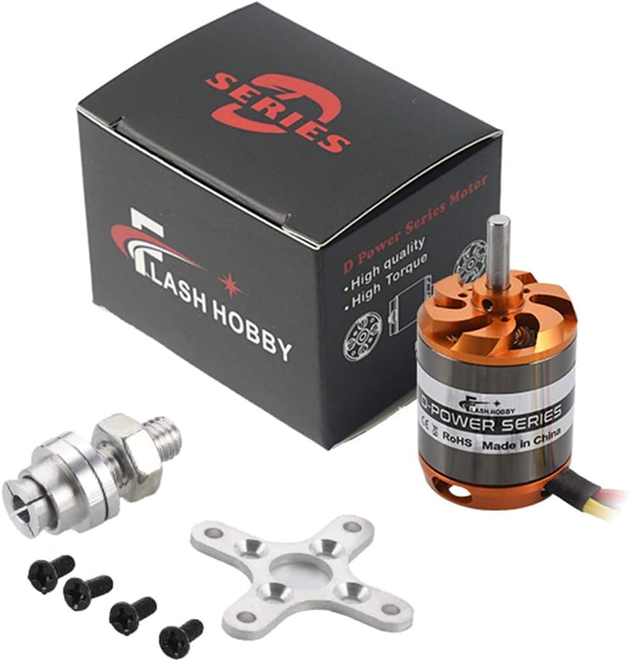 FLASH HOBBY Motor sin escobillas D3548 1100KV Outrunner Motor para Mini Multicopters RC Avión Helicóptero Avión de ala fija