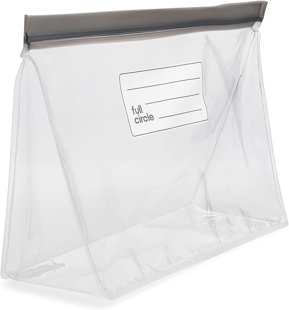 Full Circle Ziptuck – Bolsa de almacenamiento grande reutilizable para productos, segura para alimentos, bolsa de almacenamiento de alimentos sin