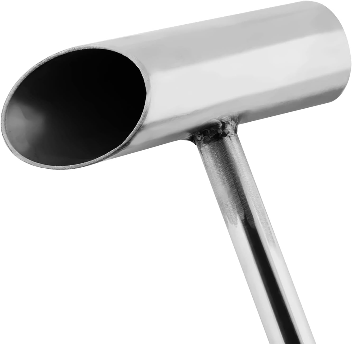 Huairdum Máquina de hilo dental de caramelo de 11.4 in, cuchara de acero inoxidable, mango largo seguro, máquina de hilo de caramelo, piezas de