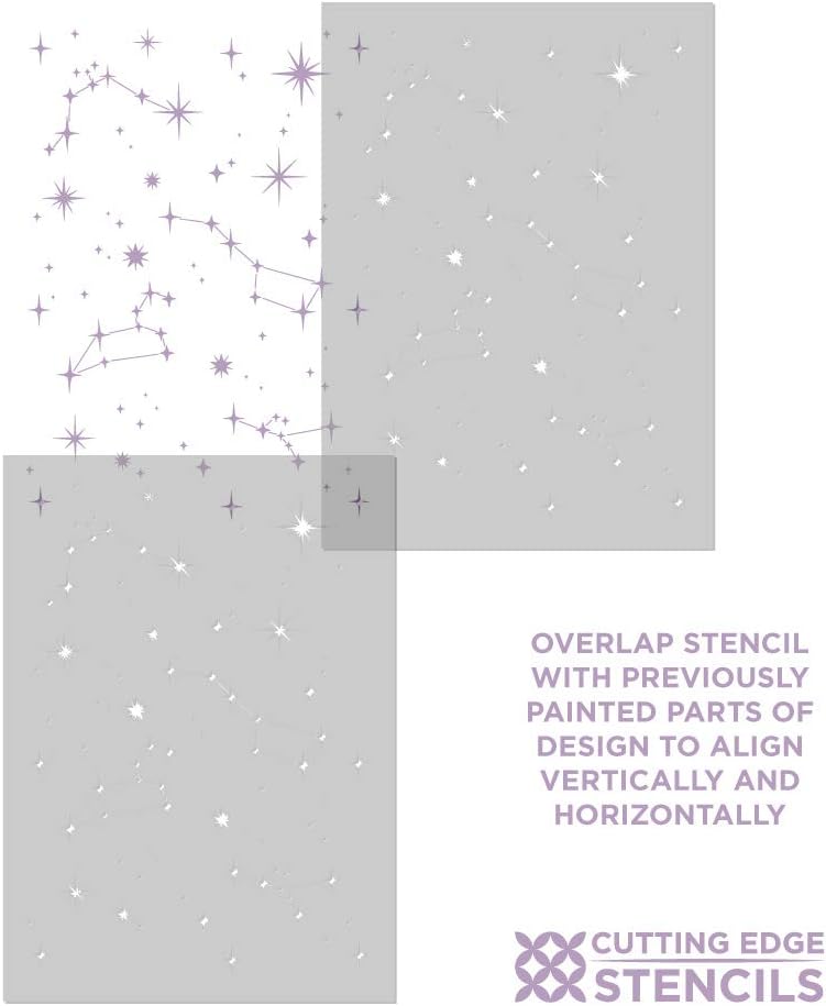 Plantilla de pared de constelaciones, plantillas celestiales para pintura de pared, plantilla reutilizable para pintar paredes, prueba la plantilla