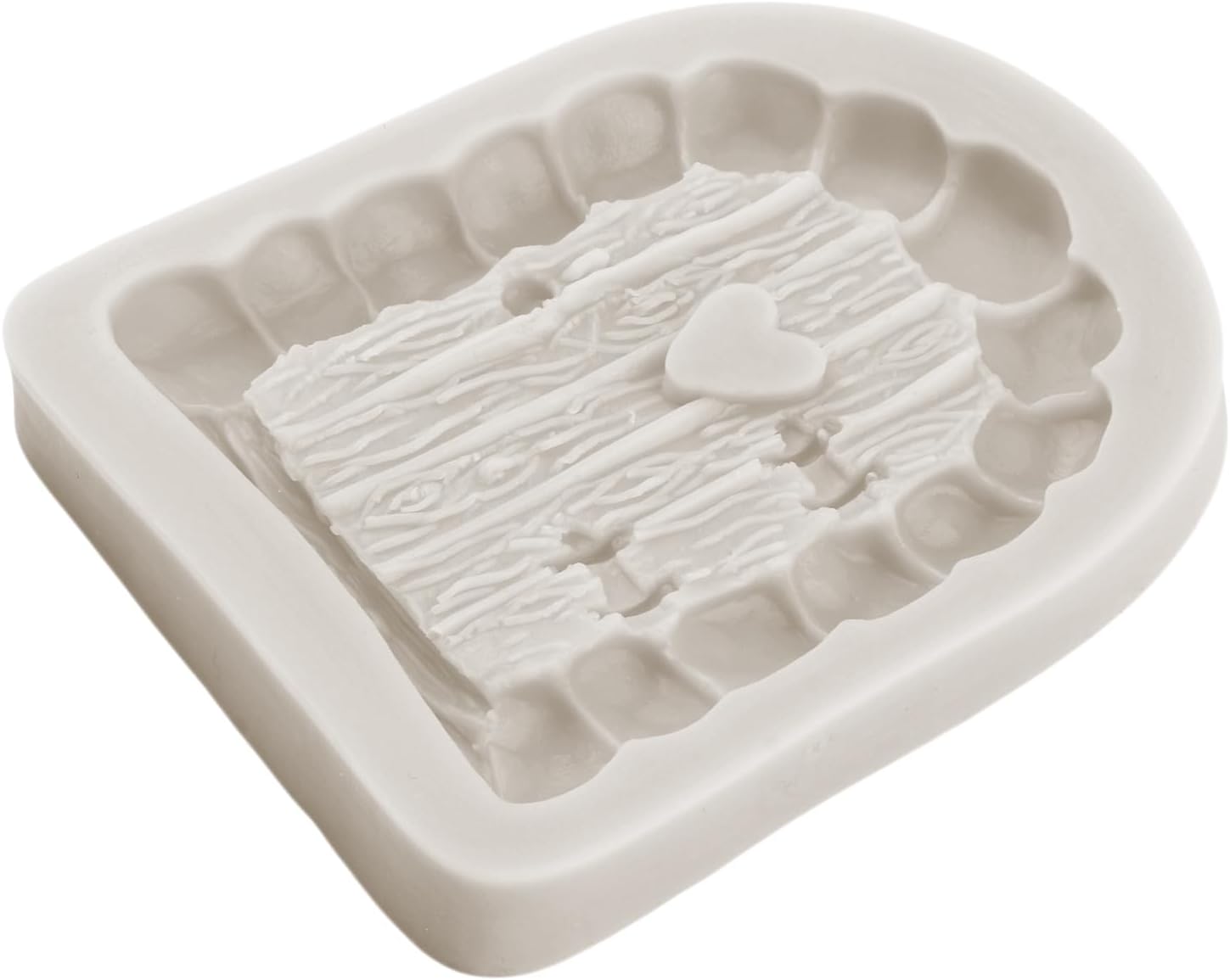 Sijiangmold Moldes de silicona encantados para jardín, hadas, gnomo, puerta de casa, ventana, molde de fondant para caracol, hongos, fondant, para