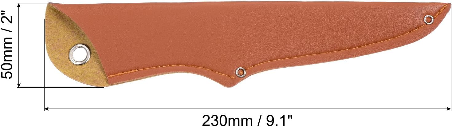 PATIKIL Funda de cuero sintético de 9 pulgadas, funda para cuchillos, protector de filos, protector de cuchilla universal para cocina en casa, color