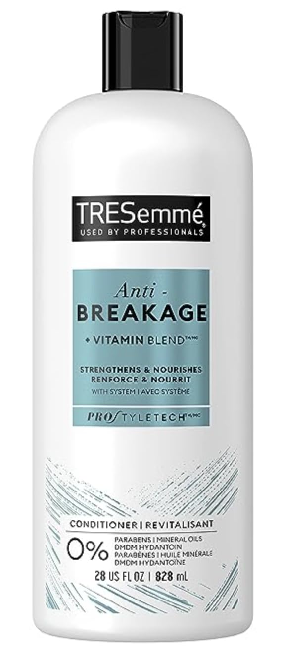 TRESemme – Paquete de champú de 28 onzas con acondicionador TRESemme de 28 onzas con juego de peine clásico Premium Lux Details (antirotura)