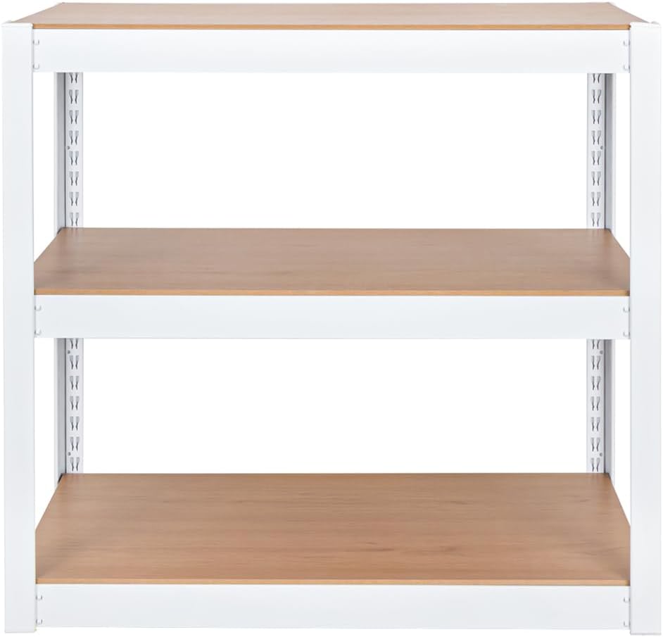 KEPSUUL – Estantería modular de metal corta de 2 estantes personalizables y de almacenamiento multiusos para garaje, cocina, dormitorio, 32.1