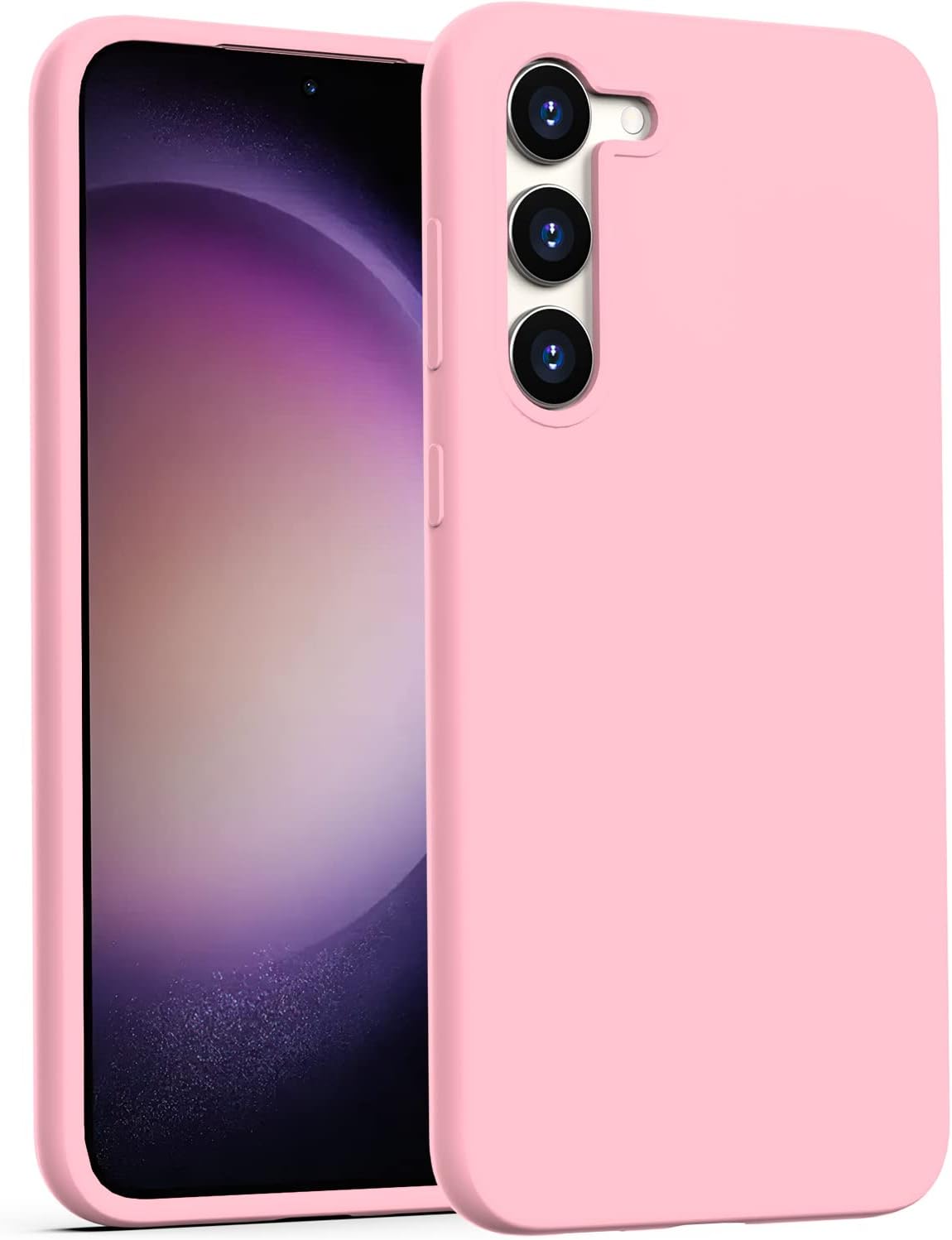 DEENAKIN Funda de silicona para Samsung Galaxy S23, suave y sedosa, de goma, de gel, con forro de microfibra suave, ajuste delgado, funda protectora