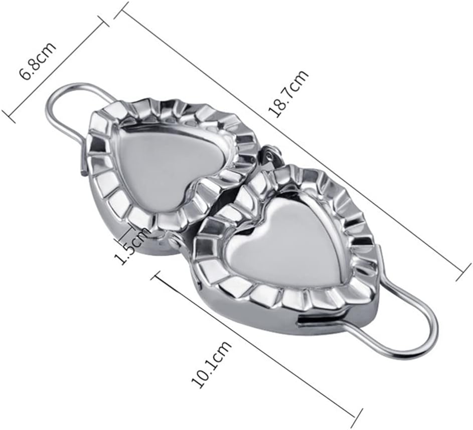Cabilock Molde de bola de masa de acero inoxidable para ravioles, cortador de masa para albóndigas, fabricante de albóndigas chino, herramienta de