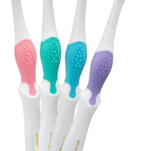 Vivid OraBrush – Cepillos de dientes de filamento de nailon de alta calidad, cerdas de goma, limpiador de lengua integrado, paquete de 12 Vivid OraBrush – Cepillos de dientes de filamento de nailon de alta calidad, cerdas de goma, limpiador de lengua integrado, paquete de 12