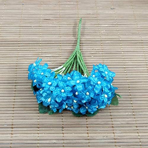 EdricShop – 144 piezas de mini ciruela seda estame artificial Buque DE Flores para decoración de casamento decorativo Guirlanda de Flores