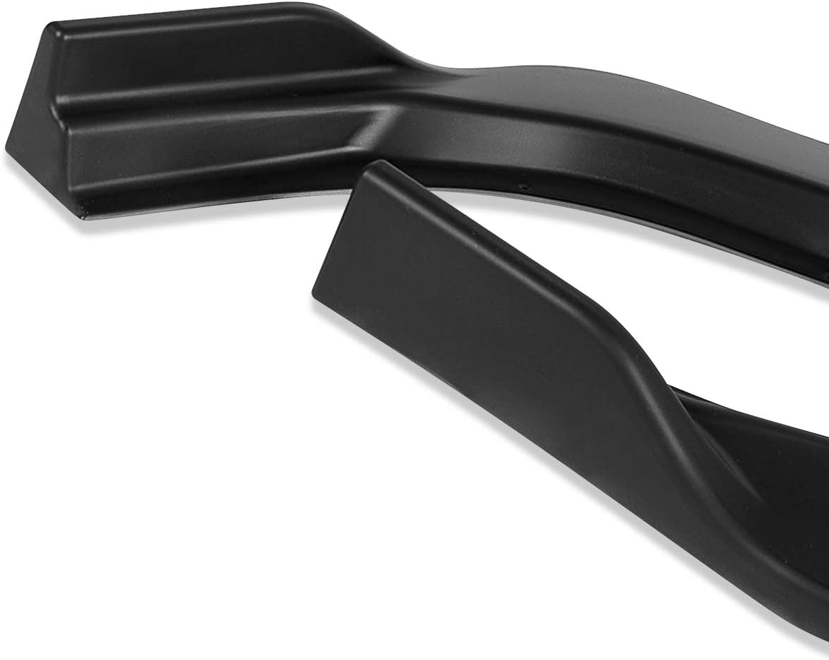 DNA MOTORING 2-PU-523 Borde de parachoques delantero estilo MP acabado negro mate compatible con modelos Sienna 11-15 excluye SE Sport