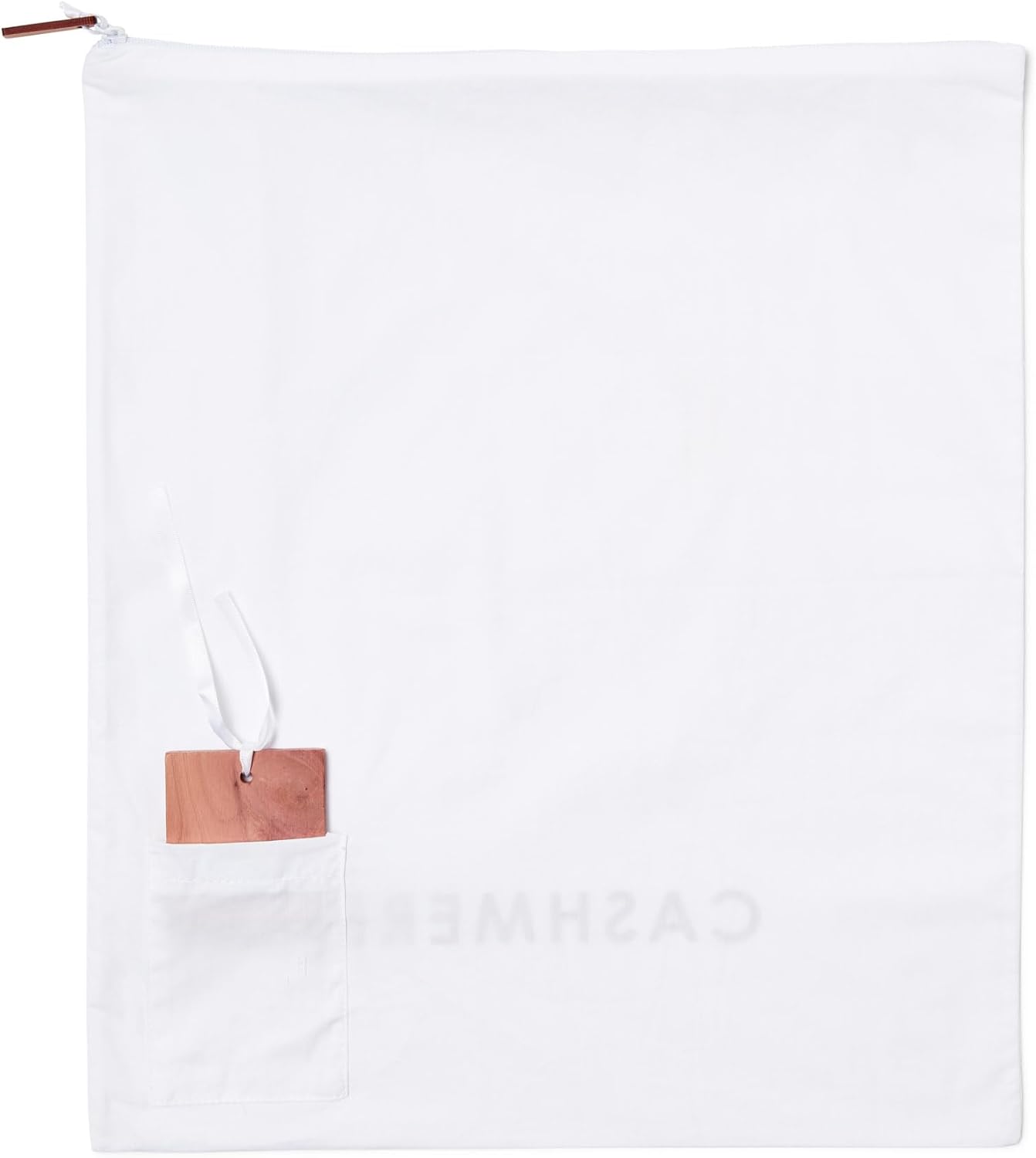 Conjunto de bolsa de almacenamiento de suéter de lana de cachemira con madera de cedro integrada