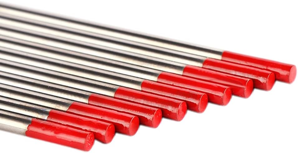 Juego de 10 varillas de soldadura de arco de argón para soldadura de arco de tungsteno para soldadura de hierro inoxidable WT20 varillas de