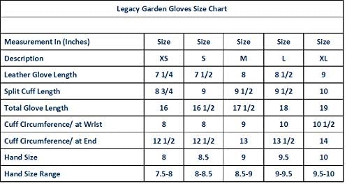 Guantes de jardinero Legacy Gardens de piel para mujer y hombre, guantes de trabajo para jardín, resistente a las espinas y cortes, adecuados para