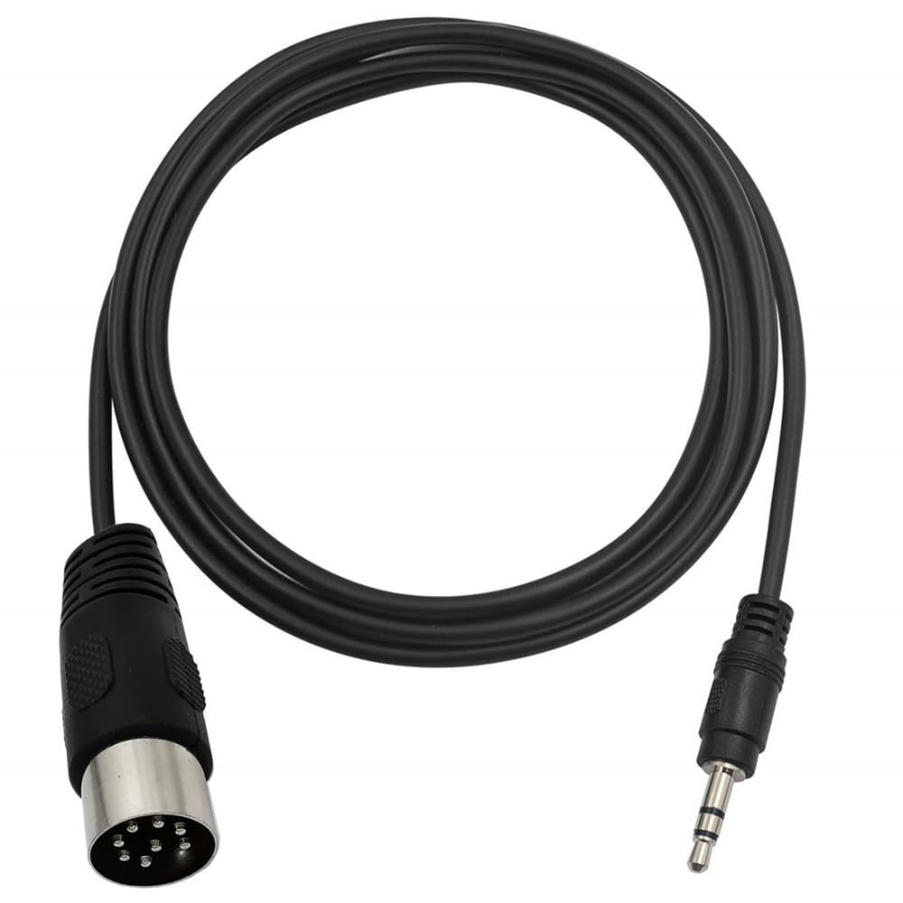 Cable DIN de 8 pines a 0.138 in, conectores DIN de 8 pines macho a conector TRS macho de 0.138 in, cable convertidor de enchufe estéreo para cable