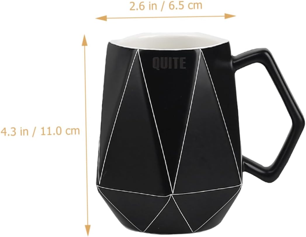 TIDTALEO Black Mugs mug Ceramic Coffee Cup Cappuccino Cup porcelain coffee cup white ceramic porcelain tea cup black ceramic tea coffee cups with