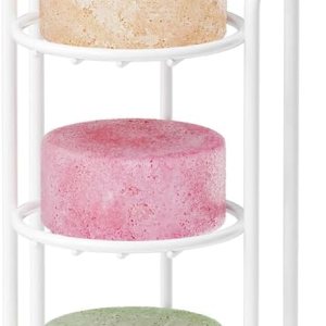 SpaceAid Soporte de barra de champú de 4 niveles para ducha, soporte de barra de jabón autodrenante para pared de baño y fregadero de cocina, SpaceAid Soporte de barra de champú de 4 niveles para ducha, soporte de barra de jabón autodrenante para pared de baño y fregadero de cocina,