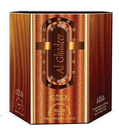Al Ghadeer – Aceite de perfume Roll On – Caja de 6 x 0.2 fl oz – I HERITAGE COLLECTION I con notas limón, naranja, jazmín, rosa, pachulí, sándalo,