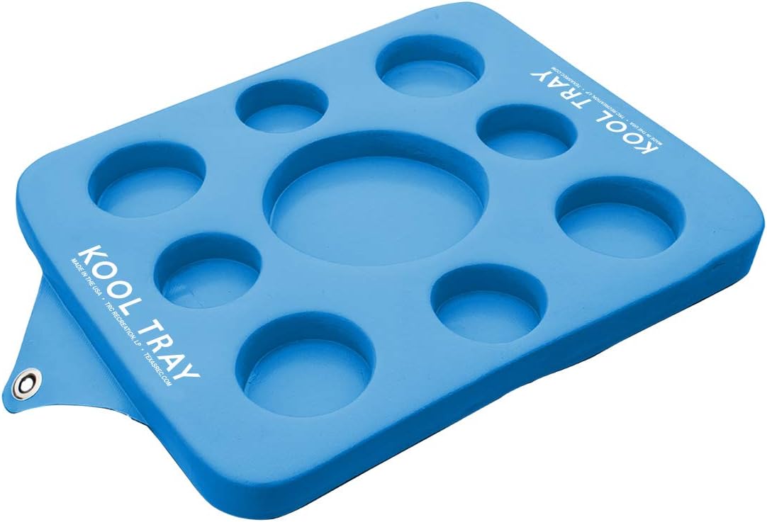 TRC Recreation Super Soft – Soporte flotante para bebidas Kool de 20 pulgadas, resistente al agua, color azul Bahama
