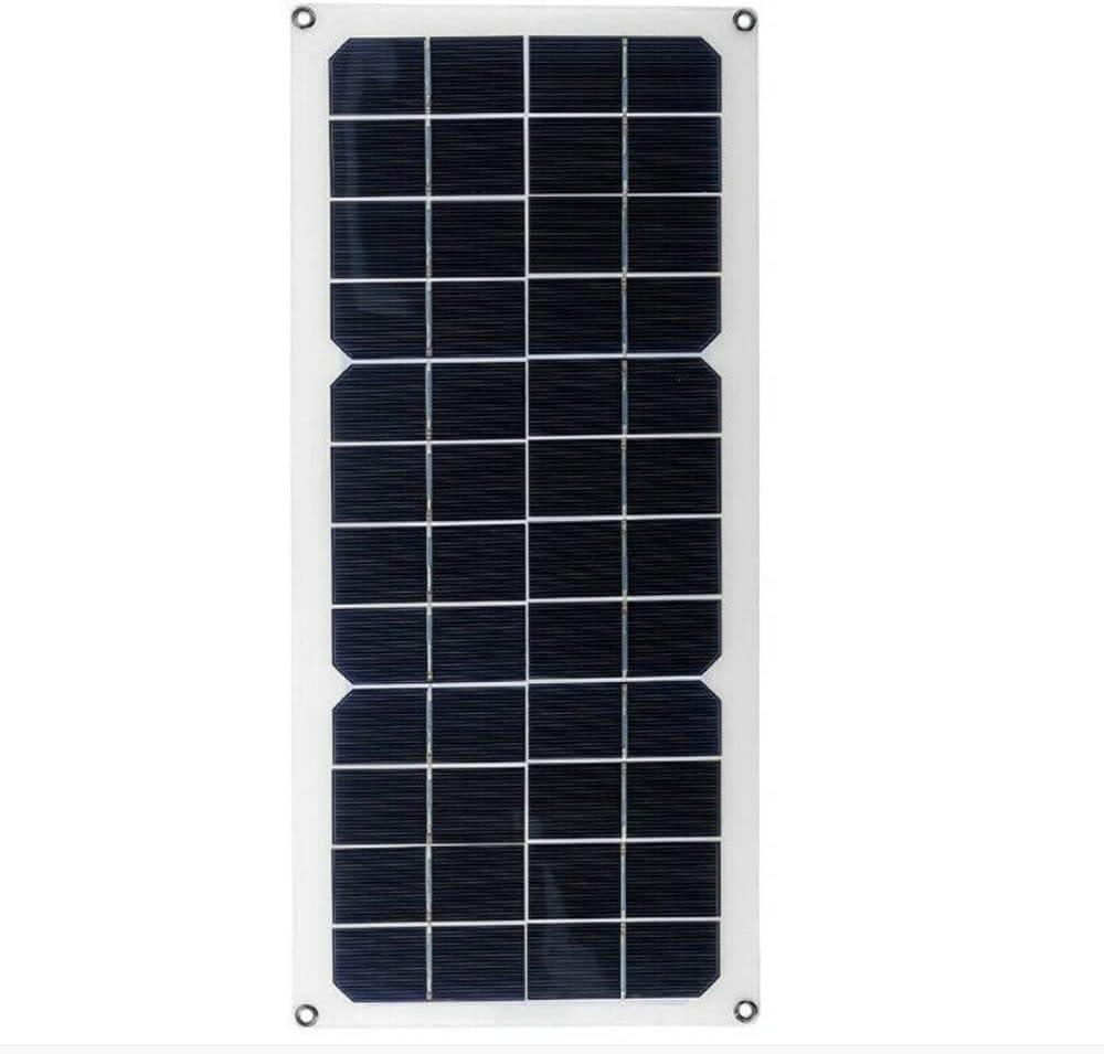 30W 12V Lightweight Solar Panel Charger Portable Solar Panel Kit Flexible Solar System for Outdoor Power Supply Camping Travel Mobile Phone