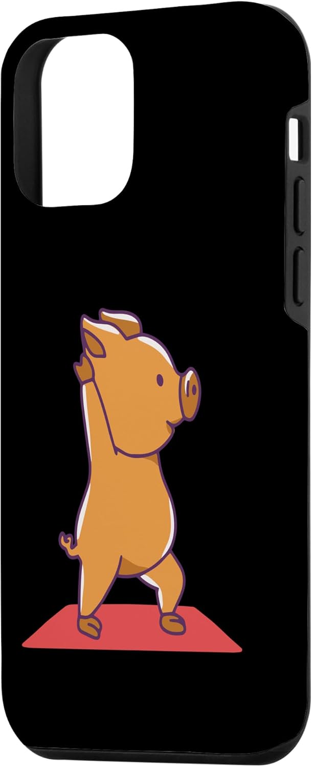 iPhone 12 mini pig yoga pose funny Case