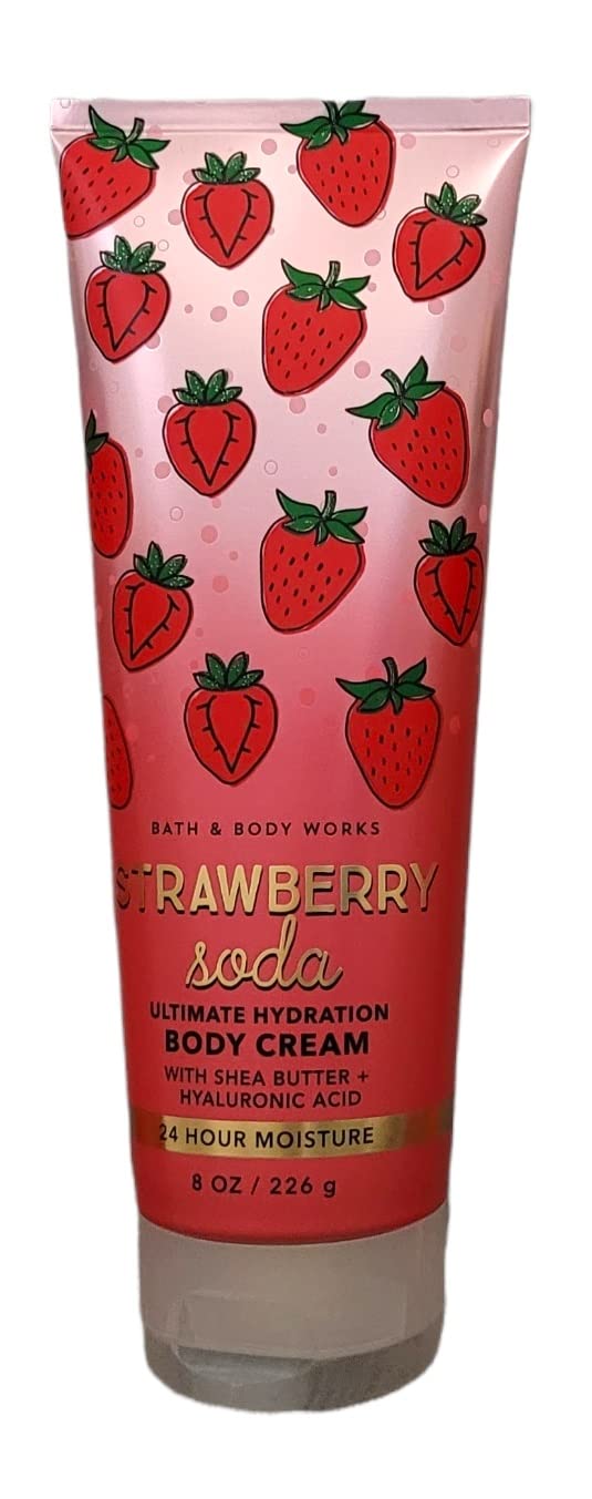 Bath and Body Works Strawberry Soda Ultra Shea Crema Corporal Hidratante 8 oz  226 g