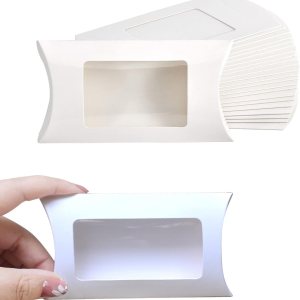 40 mini cajas de embalaje de papel blanco con ventana transparente, caja de embalaje de regalo para panadería, dulces, chocolate, joyas, exhibición, 40 mini cajas de embalaje de papel blanco con ventana transparente, caja de embalaje de regalo para panadería, dulces, chocolate, joyas, exhibición,