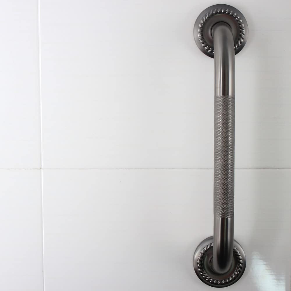 Barra de agarre de ducha de baño texturizada, pasamanos de bañera de 16 pulgadas, reposabrazos de seguridad de construcción resistente, disponible
