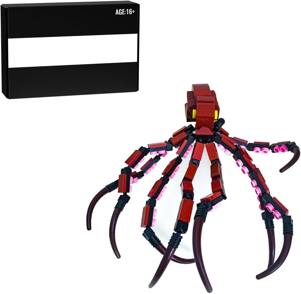 Aetheria MOC – Juego de construcción de pulpo, criatura marina profunda, pulpo, bloques de construcción, adorno creativo, juguete para niños y