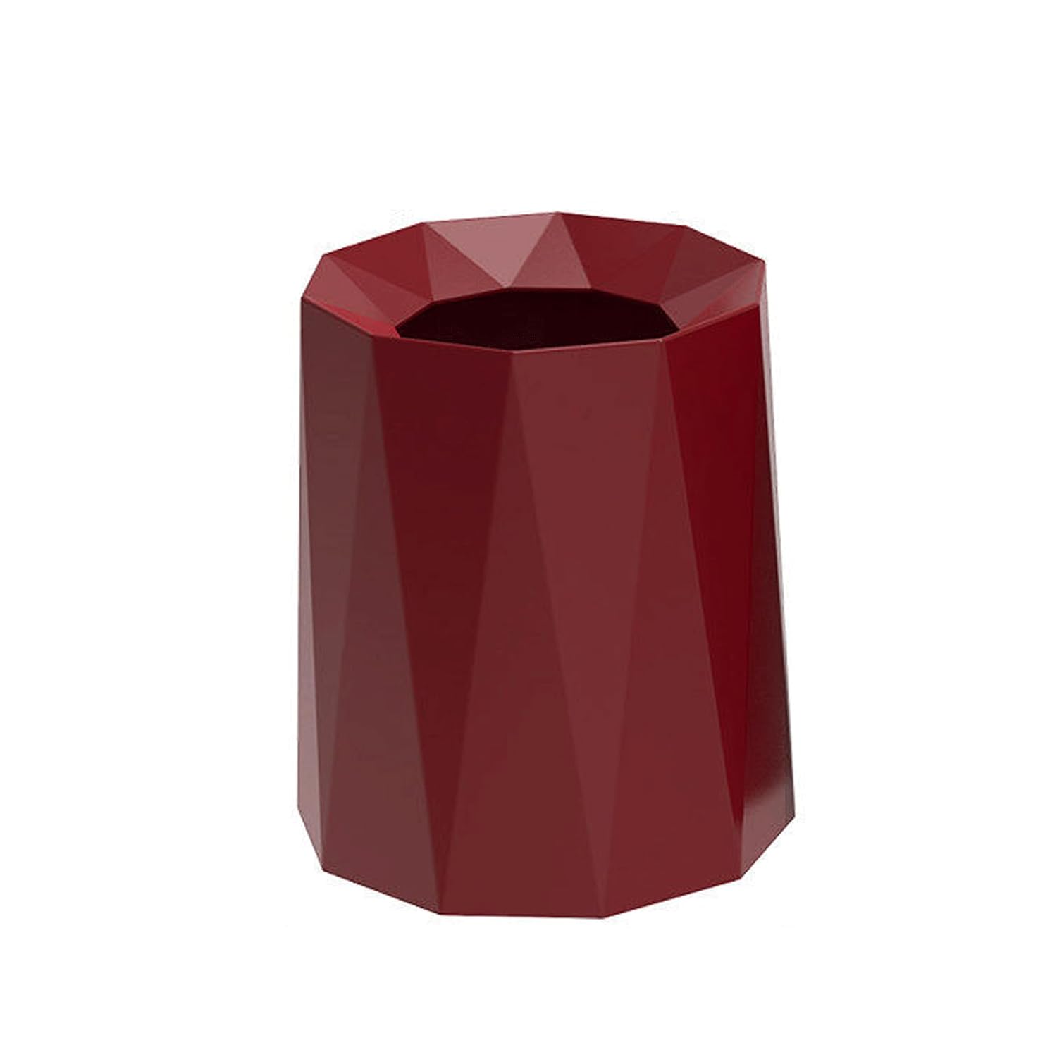 Bote de basura – Bote de basura moderno y ligero de lujo sin tapa, creativo para el hogar, cubo de basura de gran capacidad, 6 colores, cesta de