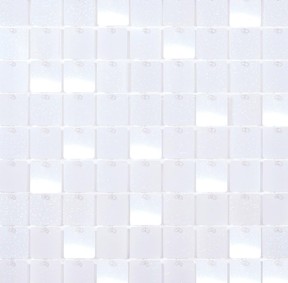 Fondo de pared blanco brillante para decoración de fondo de pared para fiesta de cumpleaños, boda, aniversario, escenario, panel cuadrado de