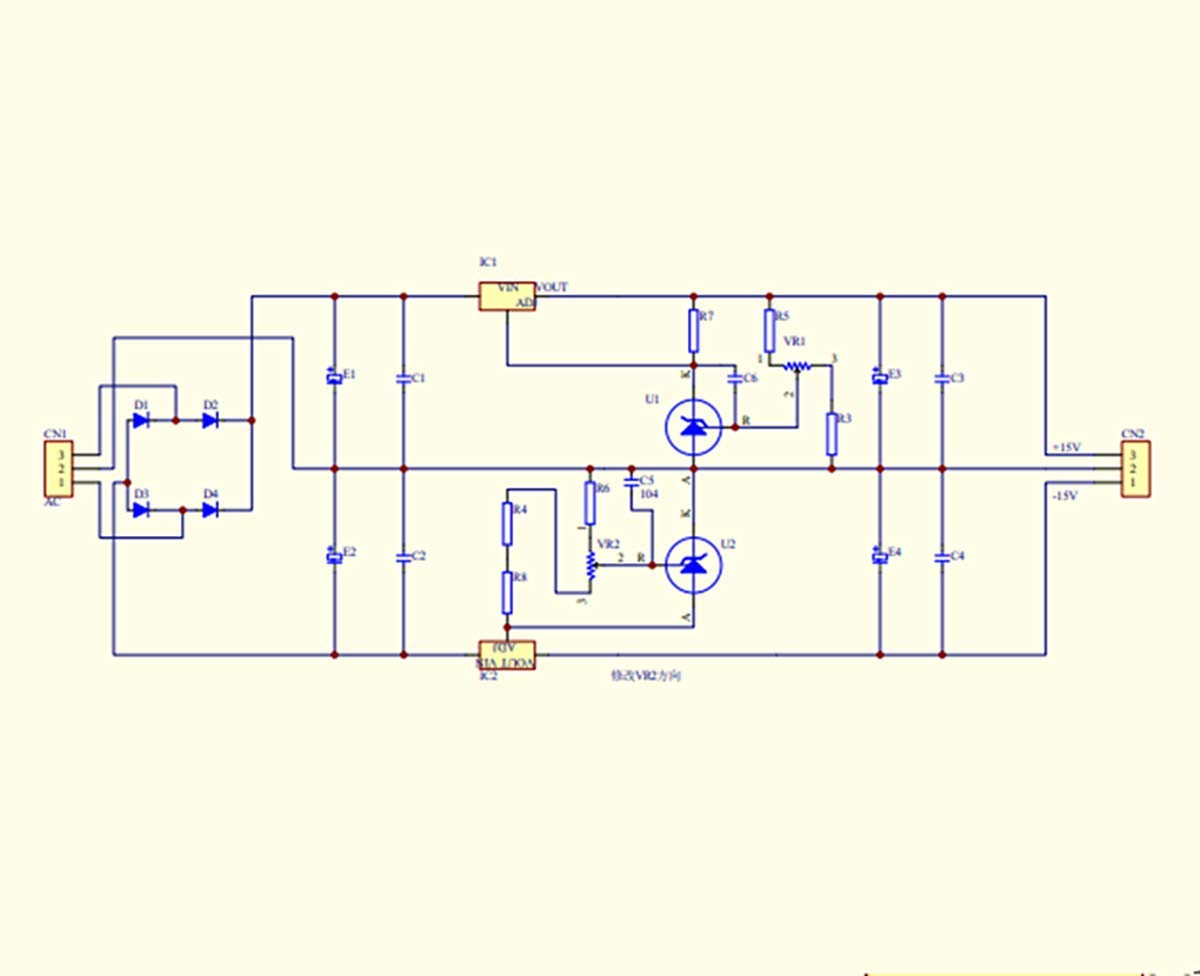 Fuente de alimentación regulada lineal de alta precisión LM317 LM337 TL431.