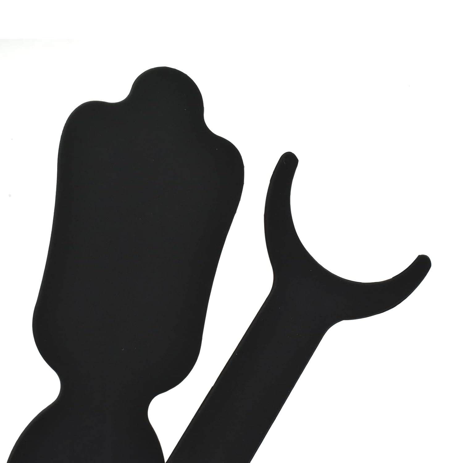 Angzhili 2 piezas de silicona para fotografía de ortodoncia dental, tablero de fondo de fotografía intraoral flexible, tablero de fondo negro (C1+C2)