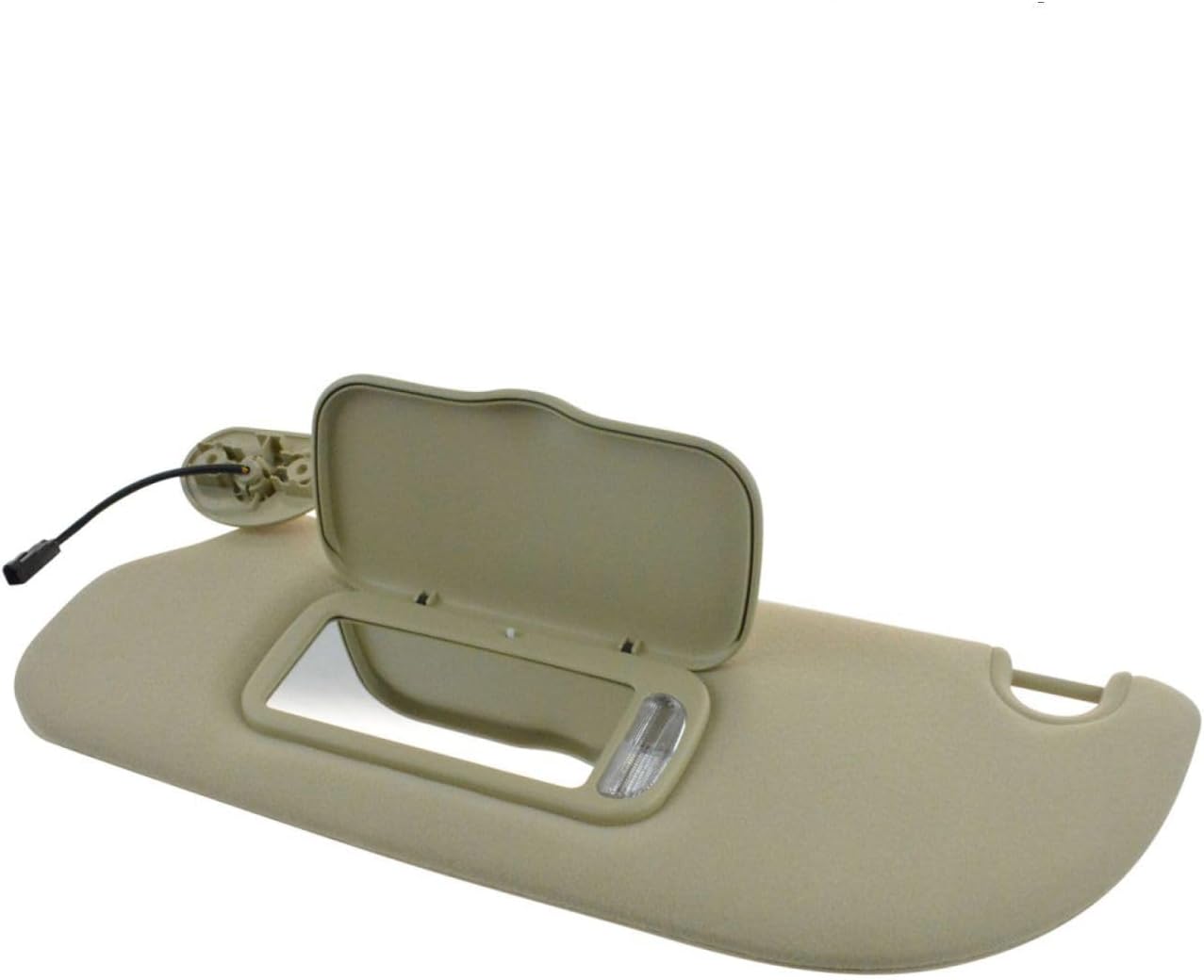 ZR 7L2Z7804105FA – Parasol para parabrisas para el lado izquierdo del conductor, color beige beige con espejo iluminado