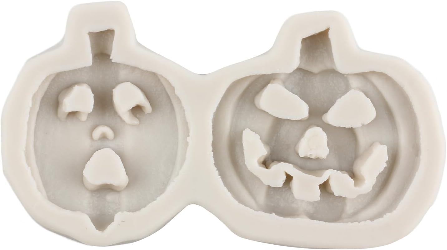 Molde de silicona de Halloween para pastel de calabaza, molde de silicona para pastel, calavera, murciélago, fantasma, bruja, caramelo, molde para
